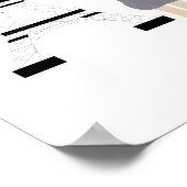 フランスのファッションモダンテーマプリント ポスター (角)