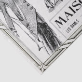 フランスのファッション広告レディーフレームの分離 薄葉紙 (詳細)