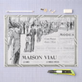 フランスのファッション広告レディーフレームの分離 薄葉紙 (クラフト)