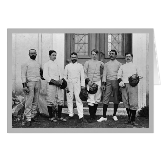 フランスのフェンシングチーム1896年アテネ五輪 (正面横)