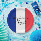 フランスのフラグの色結婚の ペーパープレート (パーティー)