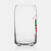 フランスのフラグ赤文字LOVEパーソナライズされた ガラス缶 (右)