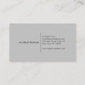 フランスのフローラブーケCHALKBOARD名刺 名刺 (裏面)