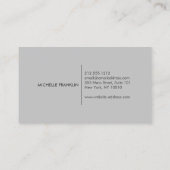 フランスのフローラブーケCHALKBOARD名刺 名刺 (裏面)