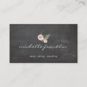 フランスのフローラブーケCHALKBOARD名刺 名刺 (正面)
