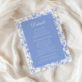 フランスのフローラ何か青い結婚情報 招待状