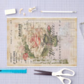 フランスのフローラ受信ティッシュペーパー 薄葉紙 (クラフト)