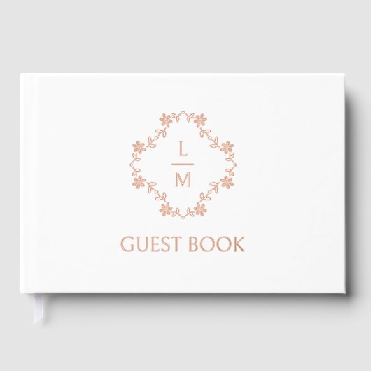 フランスのフローラ対モノグラ結婚ム ゲストブック (正面)
