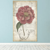 フランスのフローラ キャンバスプリント (インサイチュ (ウッドフロア))