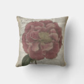 フランスのフローラ クッション (裏面)