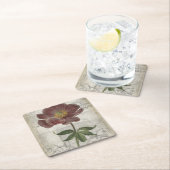 フランスのフローラ スクエアペーパーコースター (インサイチュ)