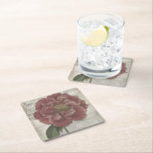 フランスのフローラ スクエアペーパーコースター (インサイチュ)