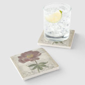 フランスのフローラ ストーンコースター (横)