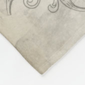 フランスのフローラ フリースブランケット (角)