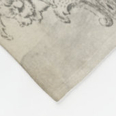 フランスのフローラ フリースブランケット (角)