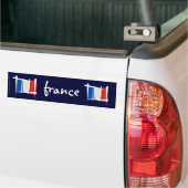 フランスのブラシの旗 バンパーステッカー (トラック上)