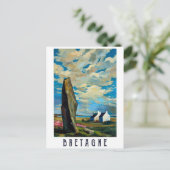 フランスのブルターニュ上空 ポストカード (スタンド正面)