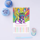 フランスのブルドッグで家に入る チラシ (シングル)