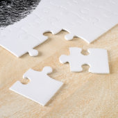 フランスのブルドッグとハートバレンタインデー ジグソーパズル (側面)