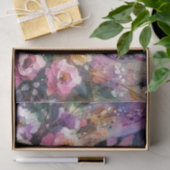 フランスのブルドッグとバラフローラ分離 薄葉紙 (ギフト)