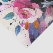 フランスのブルドッグとバラフローラ分離 薄葉紙 (詳細)