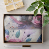 フランスのブルドッグとバラフローラ分離 薄葉紙 (ギフト)