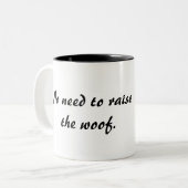 フランスのブルドッグは働く必要はない ツートーンマグカップ (正面左)