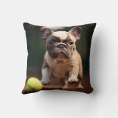 🐶フランスのブルドッグ🎾テニスボール付き クッション (裏面)