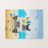 フランスのブルドッグビーチ ジグソーパズル (横)