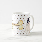 フランスのブルドッグフランスのアニメが大好き コーヒーマグカップ (正面右)