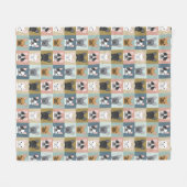 フランスのブルドッグ可愛い毛布最高の – 毛布デザイン フリースブランケット (正面(横))