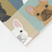 フランスのブルドッグ可愛い毛布最高の – 毛布デザイン フリースブランケット (角)