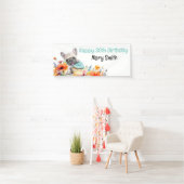 フランスのブルドッグ30歳の誕生日パーティー 横断幕 (インサイチュ)