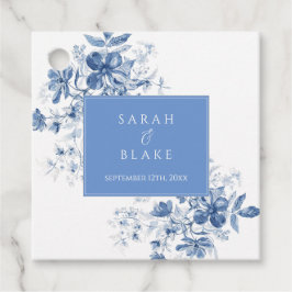 フランスのブルーフローラ結婚ズ フェイバータグ