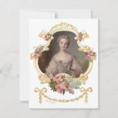 フランスのプリンセス、ルイーズ·マリーさん発表 案内状 (正面)