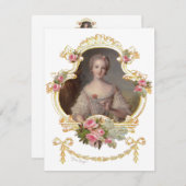 フランスのプリンセス、ルイーズ·マリーさん発表 案内状 (正面/裏面)