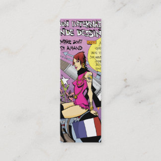 フランスのプロフィールカード スキニー名刺