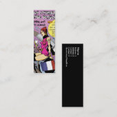 フランスのプロフィールカード スキニー名刺 (正面/裏面)