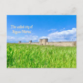 フランスのプロヴァンスの城壁都市アイギュ・モルテ ポストカード (正面)