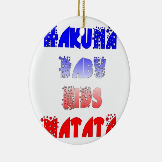 フランスのベビーキッズハクナマタタ.png セラミックオーナメント (右)