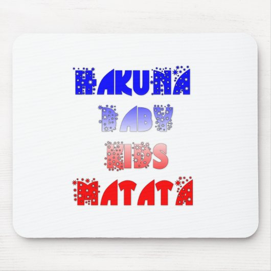 フランスのベビーキッズハクナマタタ.png マウスパッド (正面)