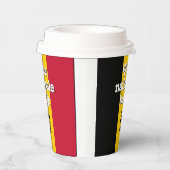 フランスのベルギー国旗Canコール 紙コップ (右)