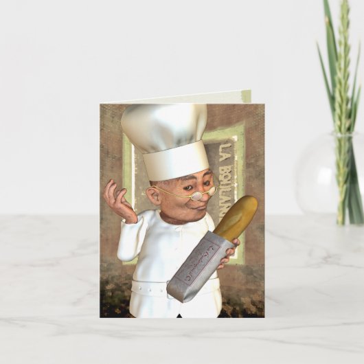 フランスのベーカリーカパーソナライズされたード カード (正面)