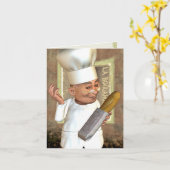 フランスのベーカリーカパーソナライズされたード カード (黄色い花)