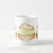 フランスのベーカリークリームパフクリームパフパティスマグカップ コーヒーマグカップ (中央)