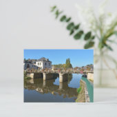 フランスのホセリン川と橋 シーズンポストカード (スタンド正面)