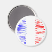 フランスのホワイトマグネット マグネット (正面/裏面)