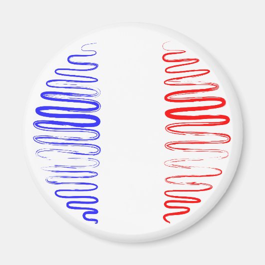 フランスのホワイトマグネット マグネット (正面)