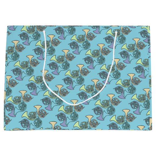 フランスのホーンバンドクラスフランスのホーン先生 ラージペーパーバッグ (正面)