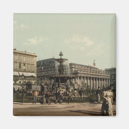 フランスのボルドーにあるPlace Tourny マグネット (正面)